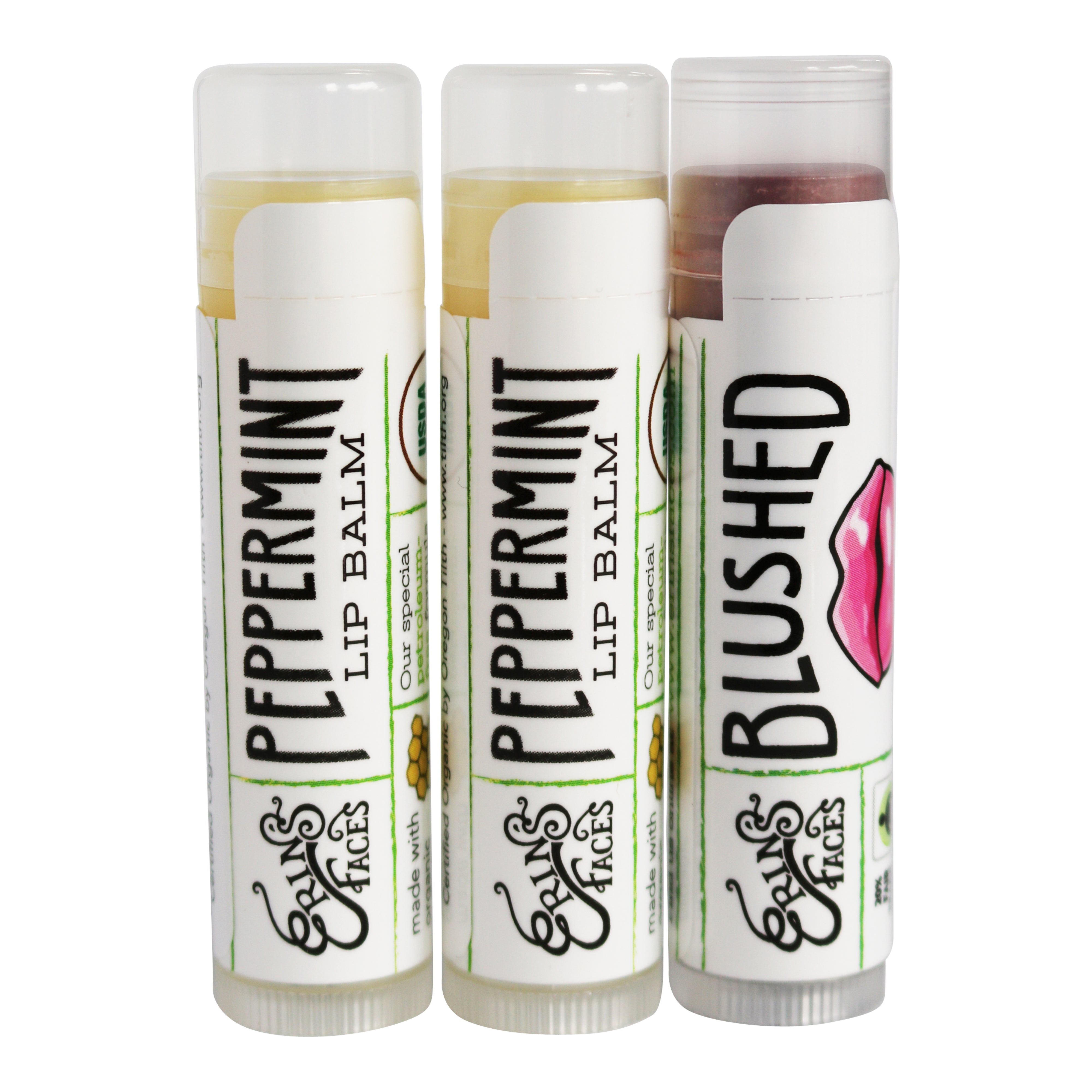 Blushed Tinted Lip Balm Trios Lip Balm Natural Makeup erinsfaces