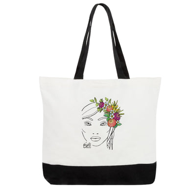 Flower Crown Deluxe Tote Bag