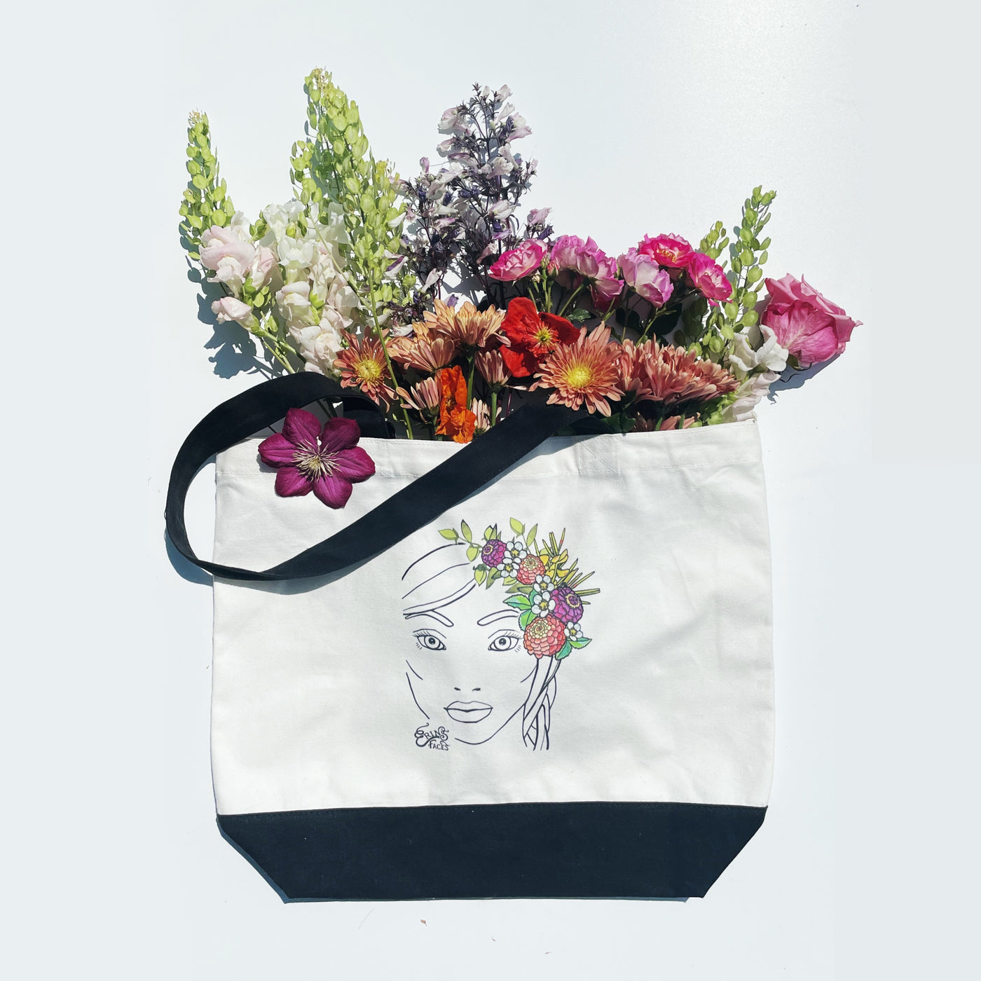 Flower Crown Deluxe Tote Bag