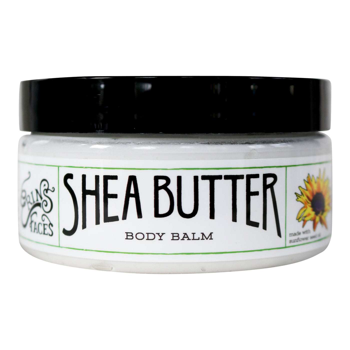 closed 4oz jar of vegan shea  butter body moisturizer